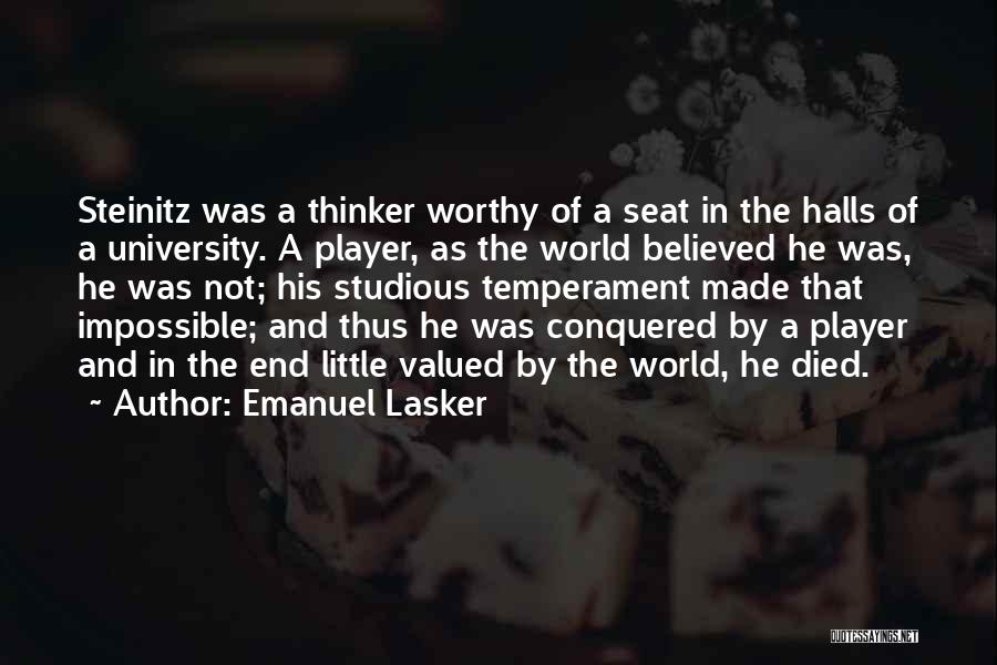 Emanuel Lasker Quotes 2236799