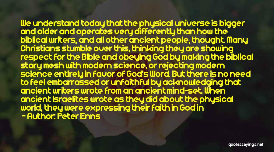 Embarrassed Bible Quotes By Peter Enns