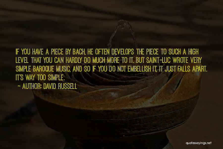 Embellish Quotes By David Russell