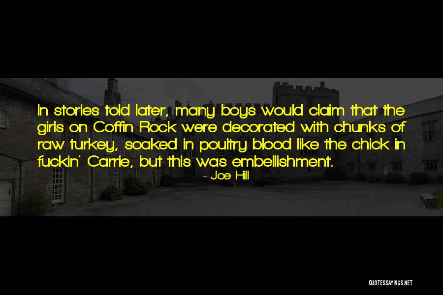 Embellishment Quotes By Joe Hill