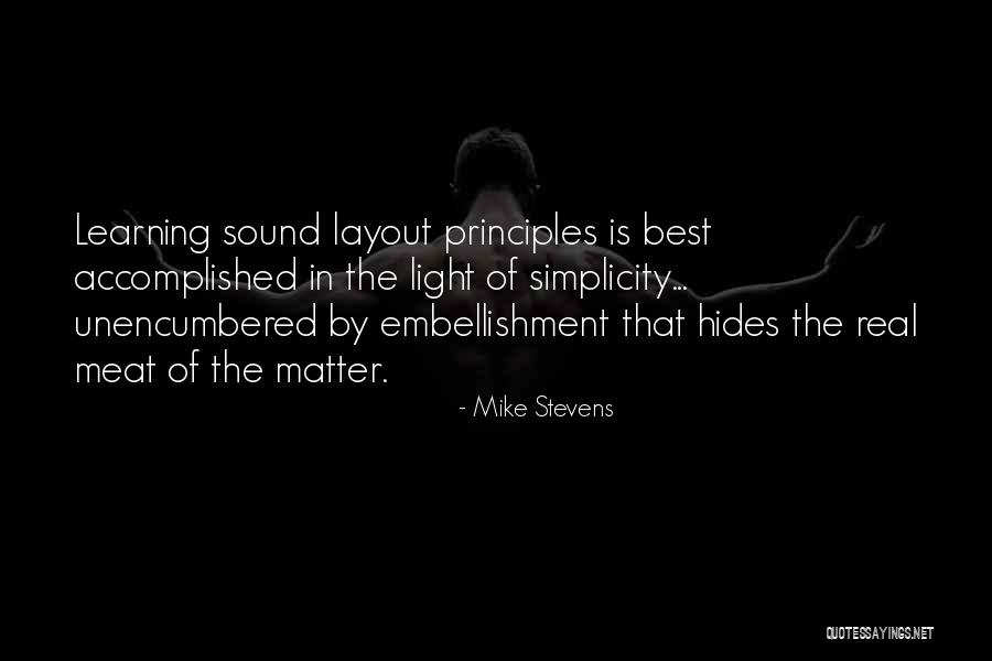 Embellishment Quotes By Mike Stevens Embellishment Quotes By Mike Stevens