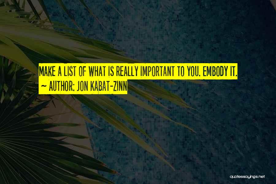 Embody Quotes By Jon Kabat-Zinn