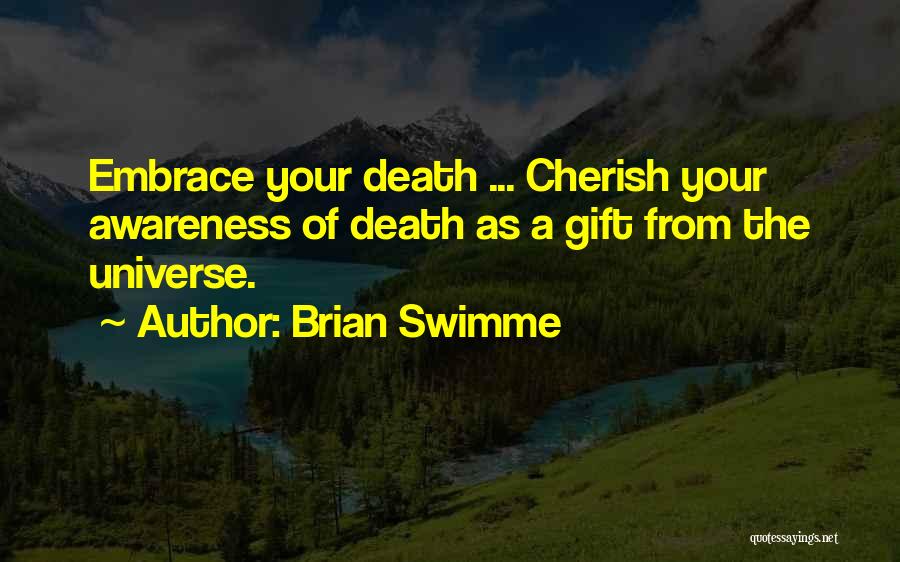 Embrace Death Quotes By Brian Swimme