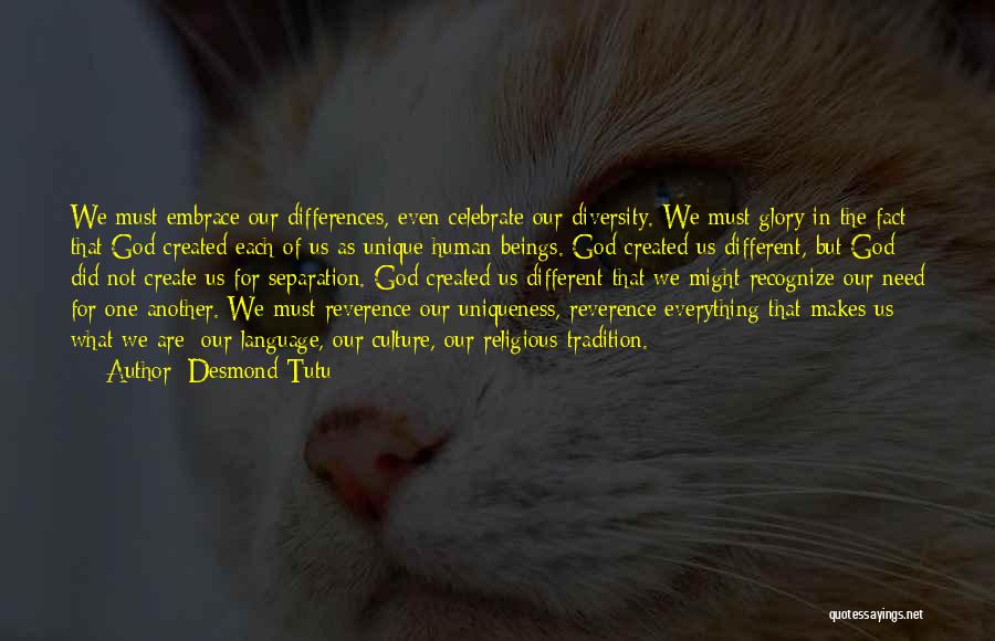 Embrace Differences Quotes By Desmond Tutu