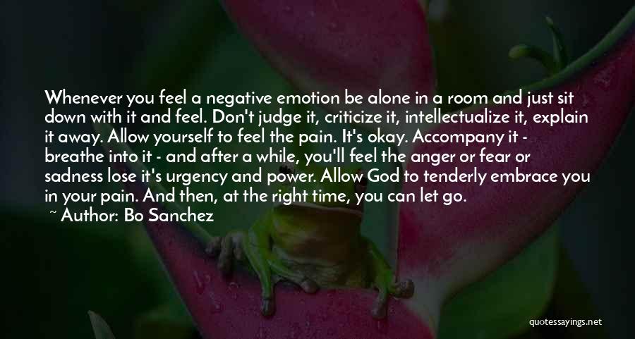 Embrace Your Pain Quotes By Bo Sanchez