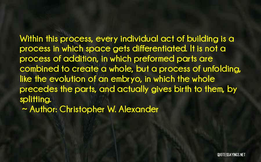 Embryo Quotes By Christopher W. Alexander