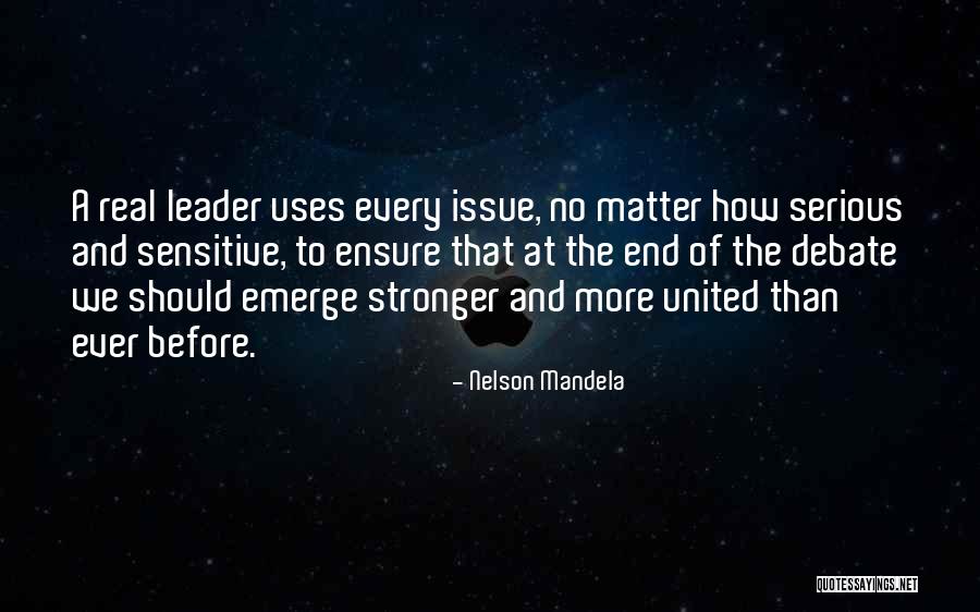 Emerge Stronger Quotes By Nelson Mandela Emerge Stronger Quotes By Nelson Mandela