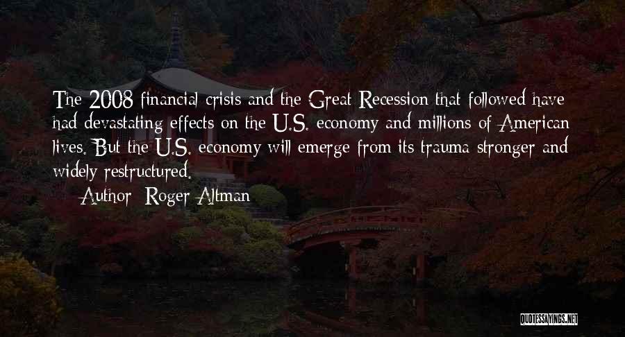 Emerge Stronger Quotes By Roger Altman