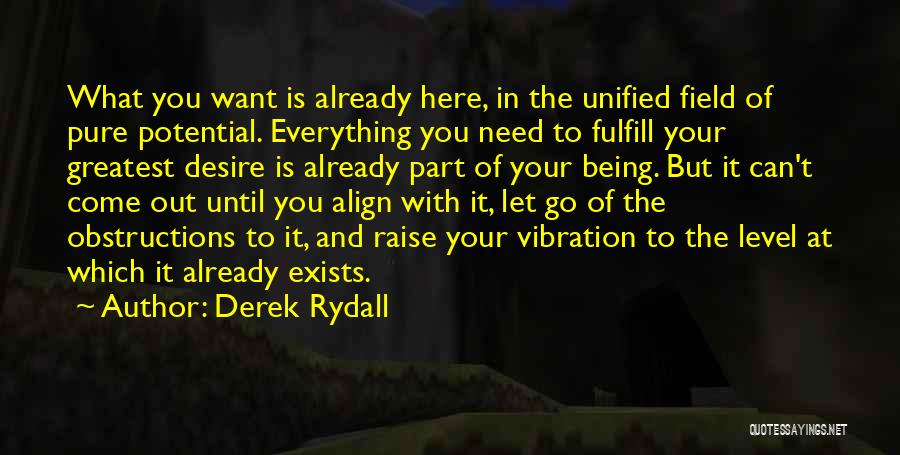 Emergence Quotes By Derek Rydall