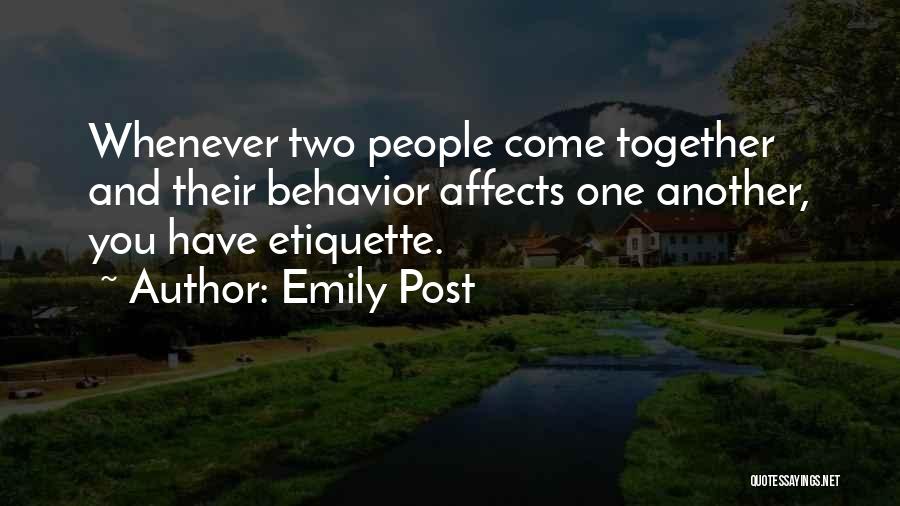 Emily Post Quotes 566177