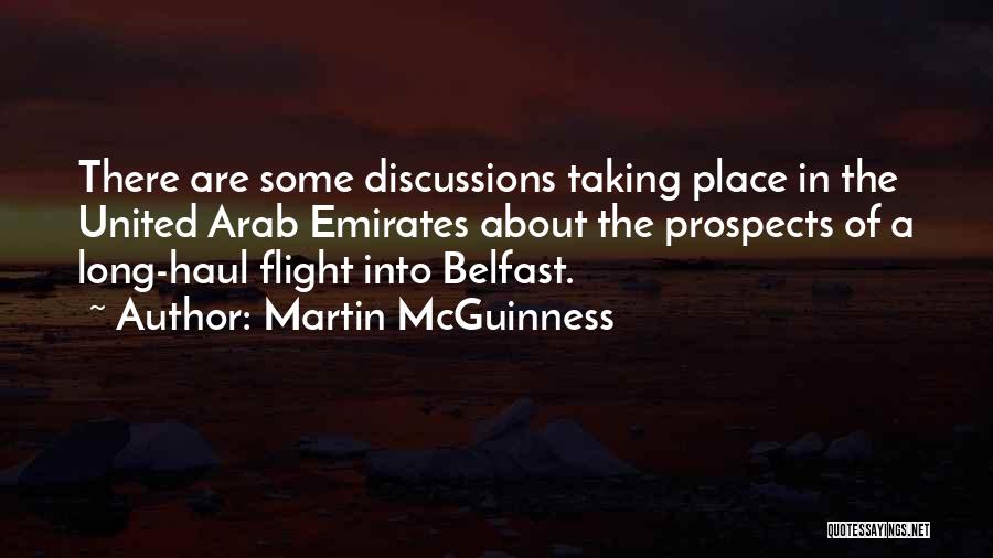 Emirates Flight Quotes By Martin McGuinness