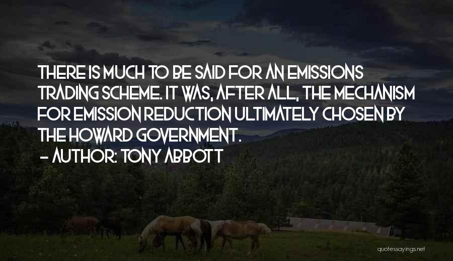 Emission Quotes By Tony Abbott