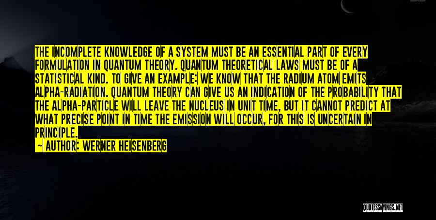 Emission Quotes By Werner Heisenberg