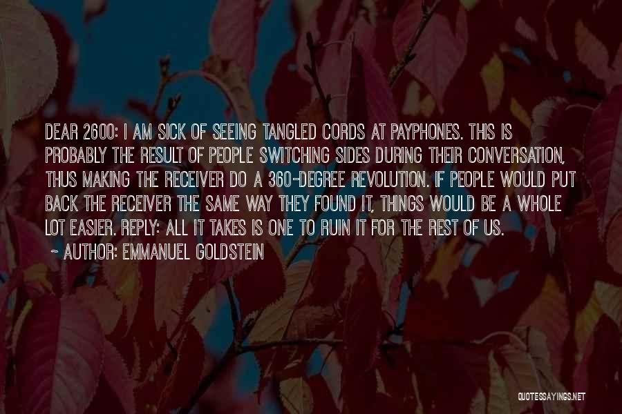 Emmanuel Goldstein Quotes 1915080