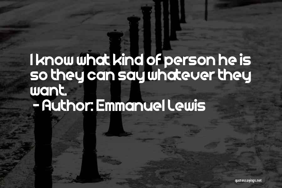 Emmanuel Lewis Quotes 1825335