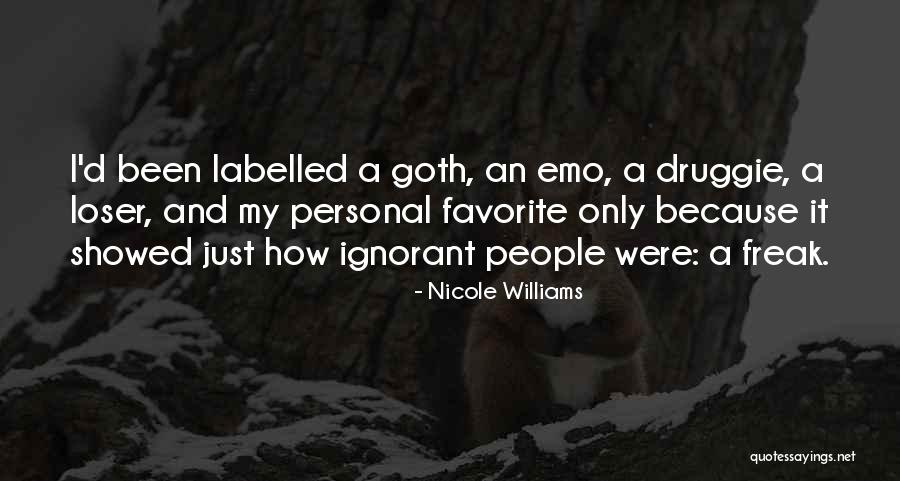 Emo Goth Quotes By Nicole Williams Emo Goth Quotes By Nicole Williams