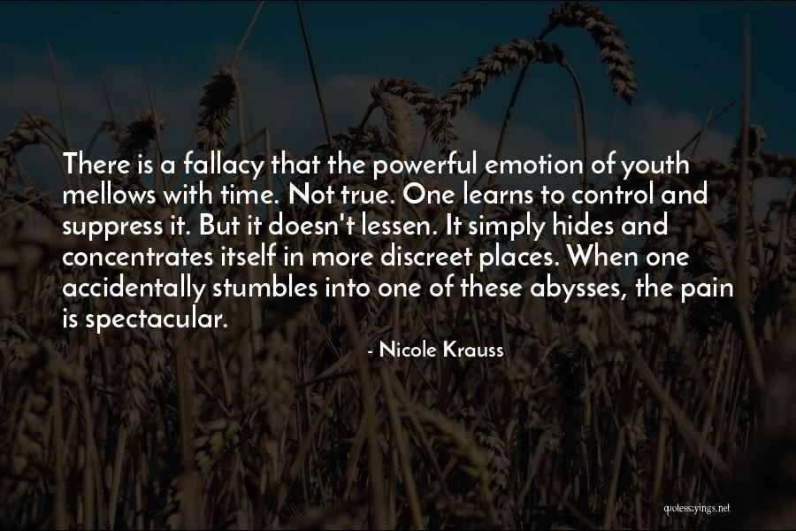Emotion Youth Quotes By Nicole Krauss Emotion Youth Quotes By Nicole Krauss