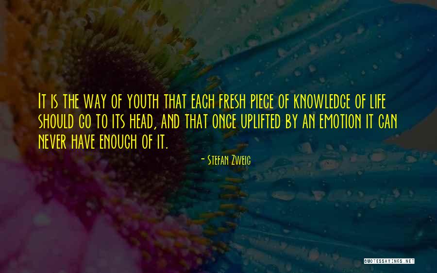 Emotion Youth Quotes By Stefan Zweig Emotion Youth Quotes By Stefan Zweig