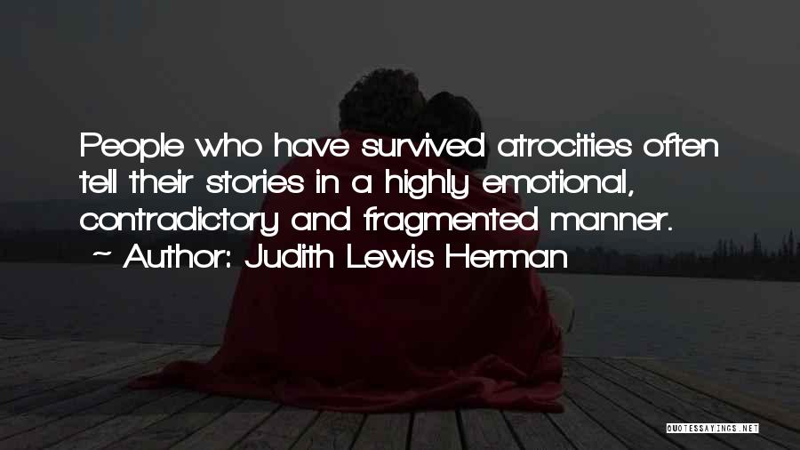 Emotional Abuse Quotes By Judith Lewis Herman