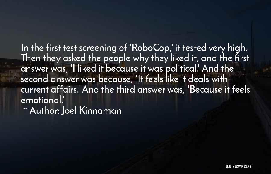 Emotional Affairs Quotes By Joel Kinnaman