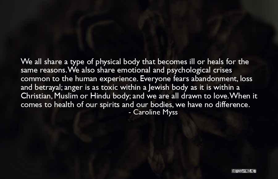 Emotional And Physical Health Quotes By Caroline Myss