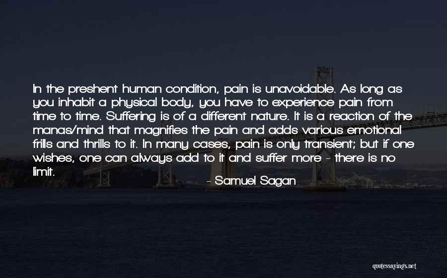 Emotional And Physical Pain Quotes By Samuel Sagan