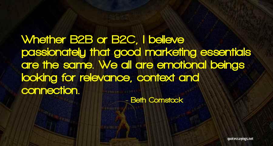 Emotional Connection Quotes By Beth Comstock