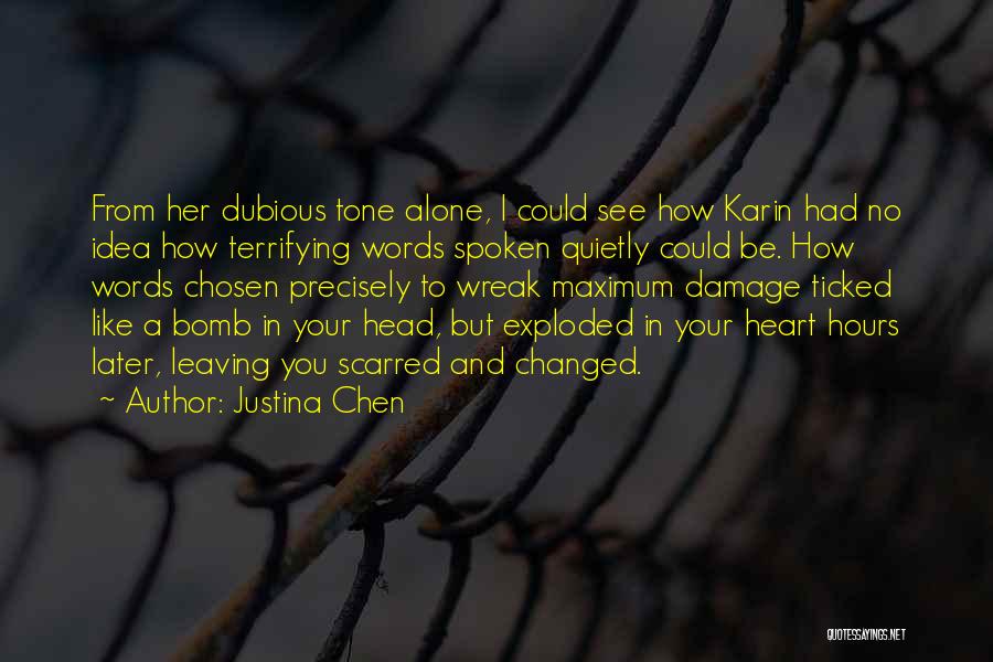 Emotional Damage Quotes By Justina Chen