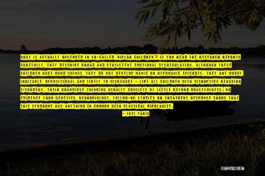Emotional Disorders Quotes By Joel Paris Emotional Disorders Quotes By Joel Paris