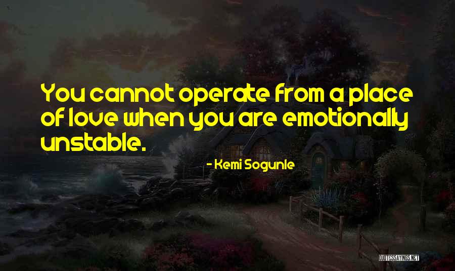 Emotional Growth Quotes By Kemi Sogunle