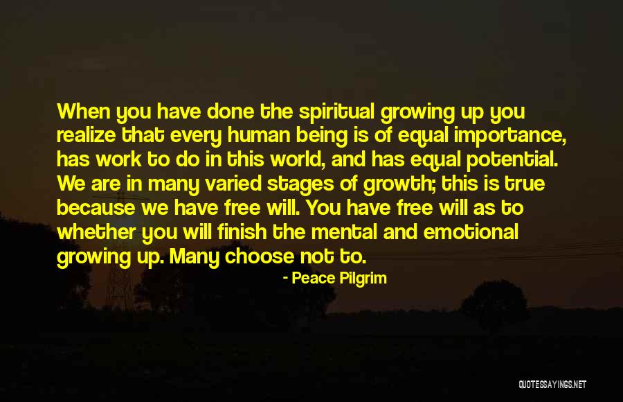 Emotional Growth Quotes By Peace Pilgrim