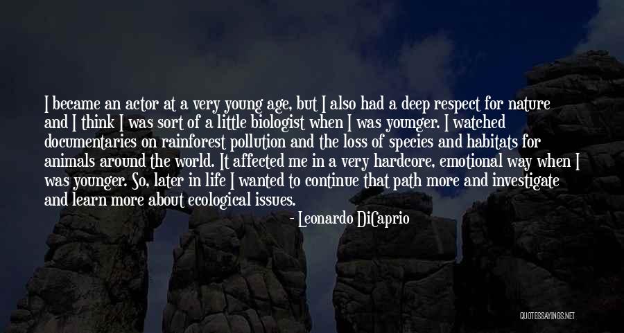 Emotional Loss Quotes By Leonardo DiCaprio Emotional Loss Quotes By Leonardo DiCaprio