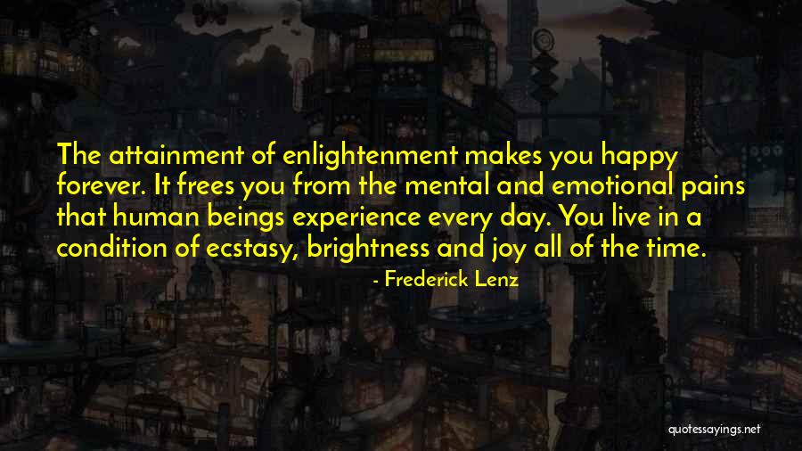 Emotional Pain Quotes By Frederick Lenz