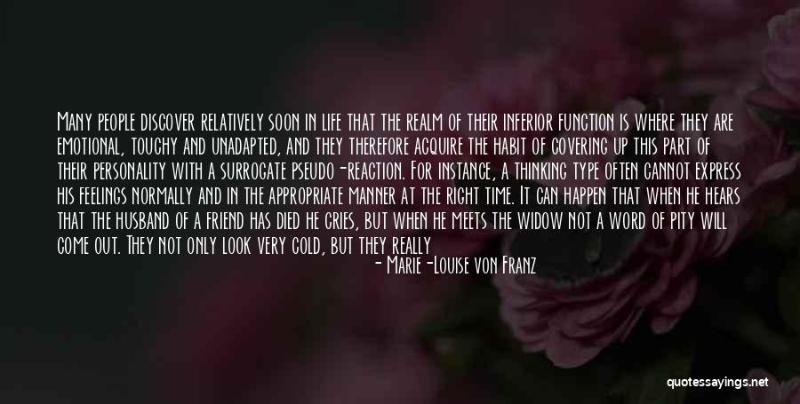 Emotional Reaction Quotes By Marie-Louise Von Franz Emotional Reaction Quotes By Marie-Louise Von Franz