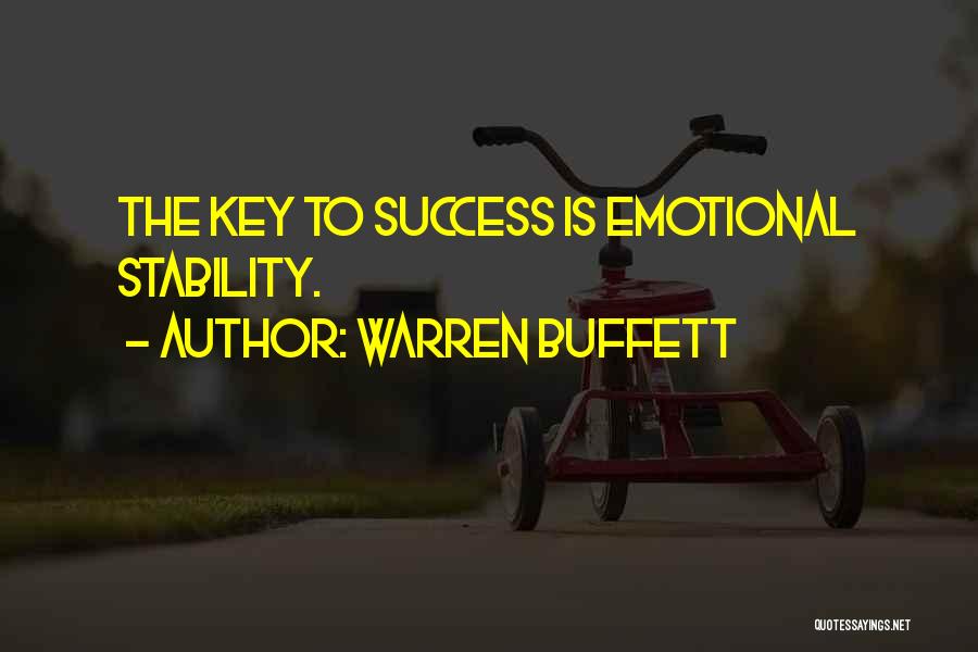 Emotional Stability Quotes By Warren Buffett