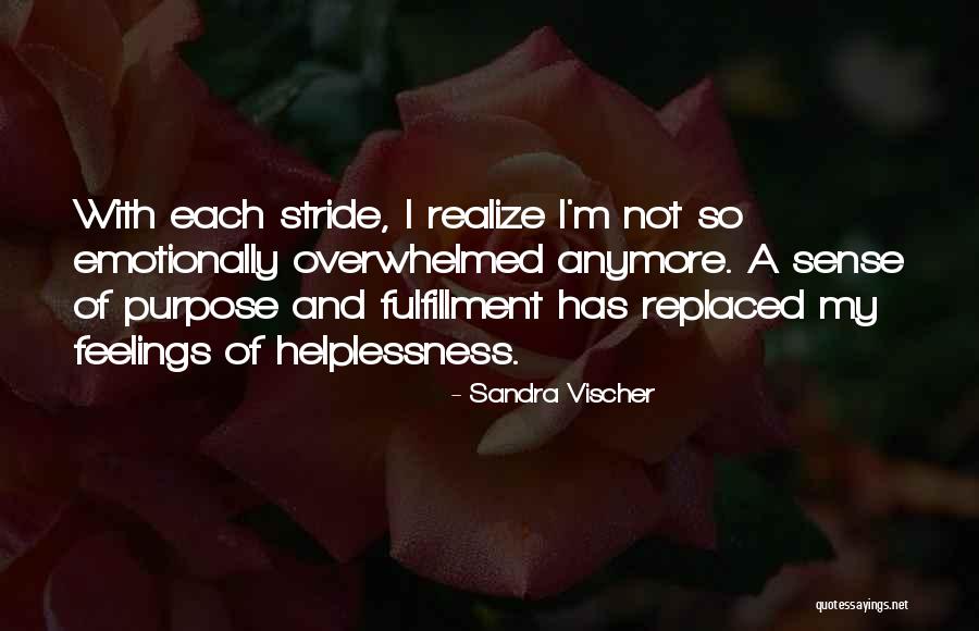 Emotionally Overwhelmed Quotes By Sandra Vischer