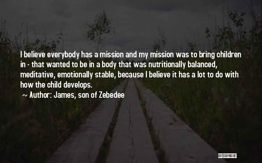 Emotionally Stable Quotes By James, Son Of Zebedee