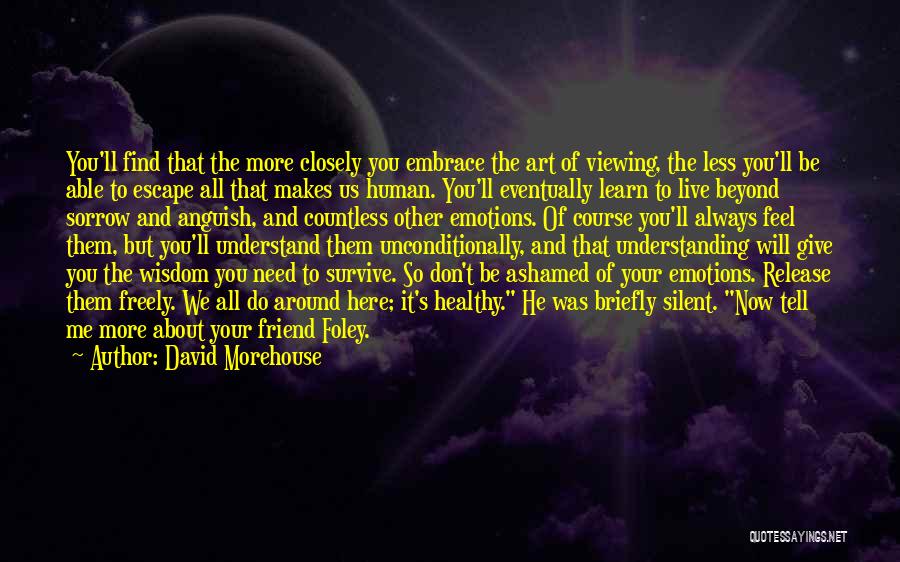 Emotions And Art Quotes By David Morehouse