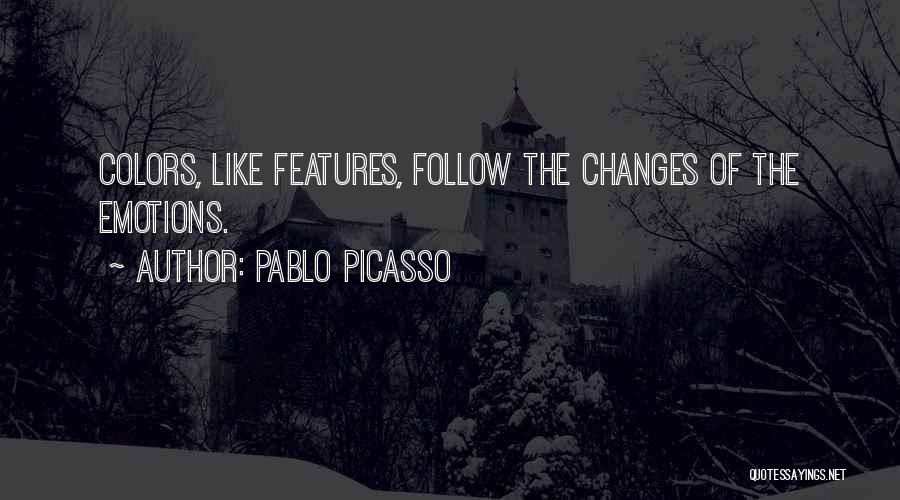 Emotions And Colors Quotes By Pablo Picasso