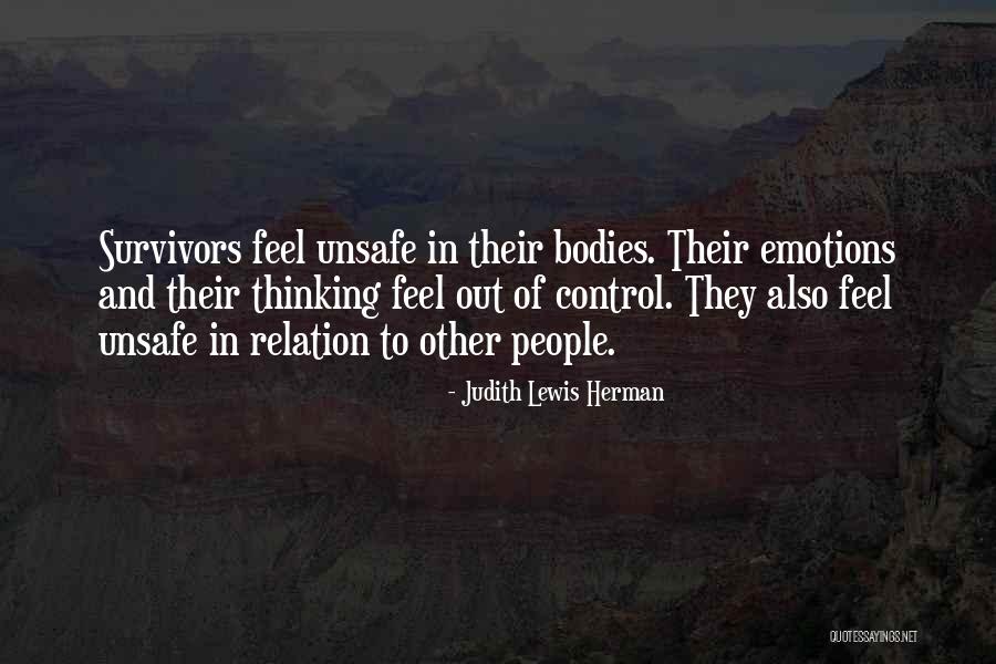 Emotions And Control Quotes By Judith Lewis Herman Emotions And Control Quotes By Judith Lewis Herman