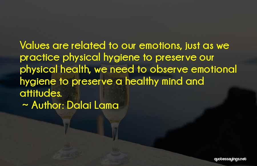 Emotions And Health Quotes By Dalai Lama