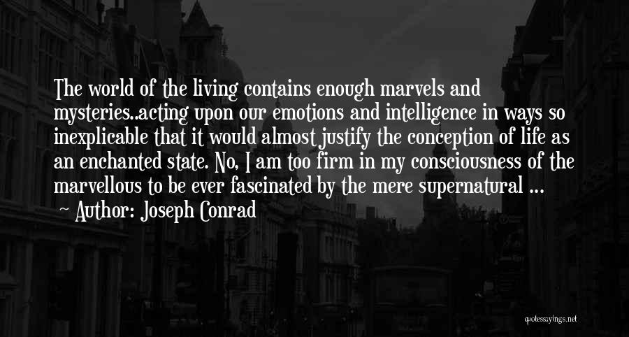 Emotions And Intelligence Quotes By Joseph Conrad