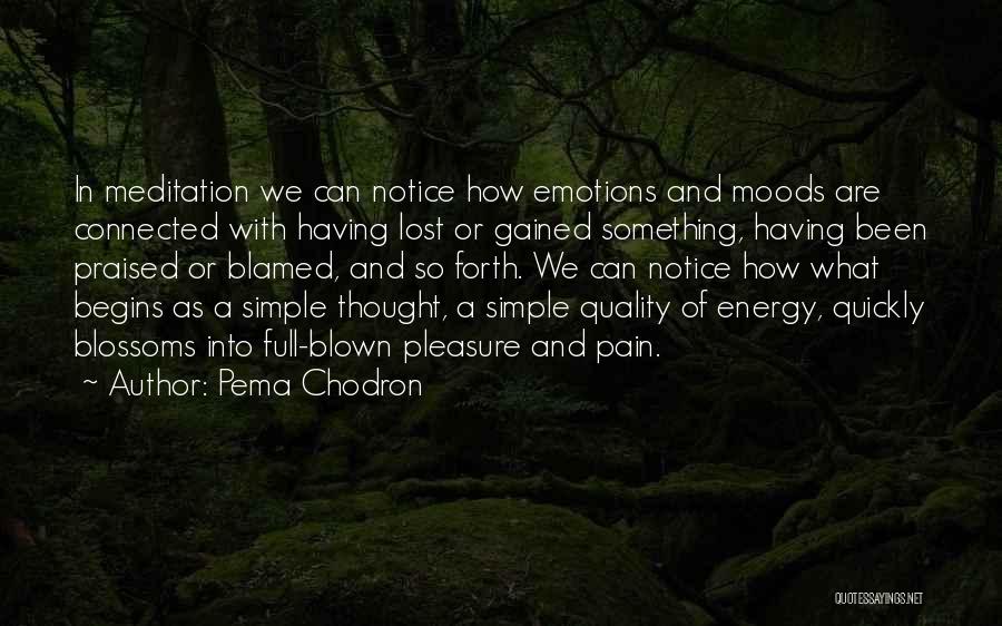 Emotions And Moods Quotes By Pema Chodron