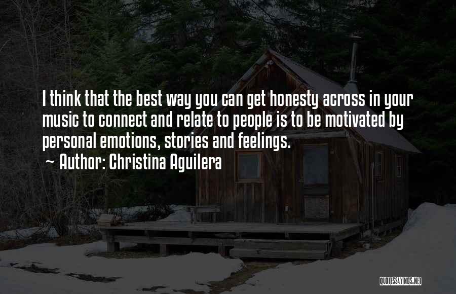 Emotions And Music Quotes By Christina Aguilera