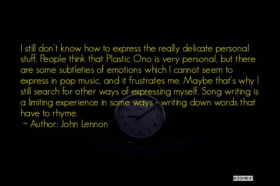 Emotions And Music Quotes By John Lennon