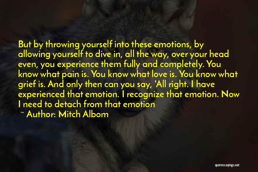 Emotions And Pain Quotes By Mitch Albom