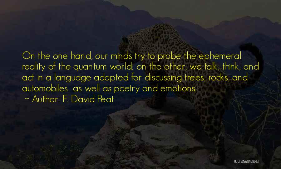 Emotions And Reality Quotes By F. David Peat