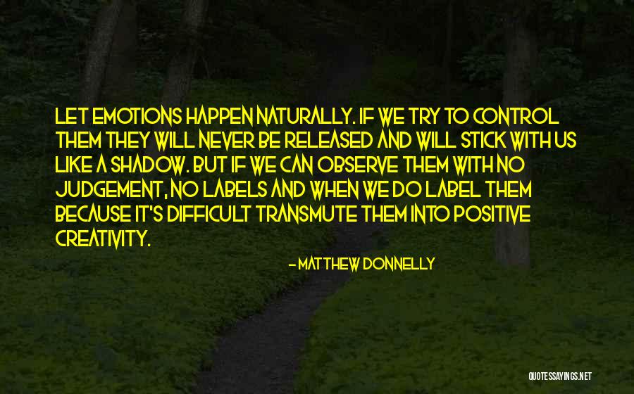Emotions Control Quotes By Matthew Donnelly Emotions Control Quotes By Matthew Donnelly