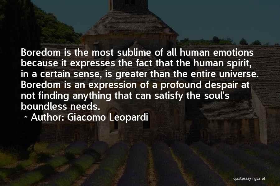 Emotions Expression Quotes By Giacomo Leopardi