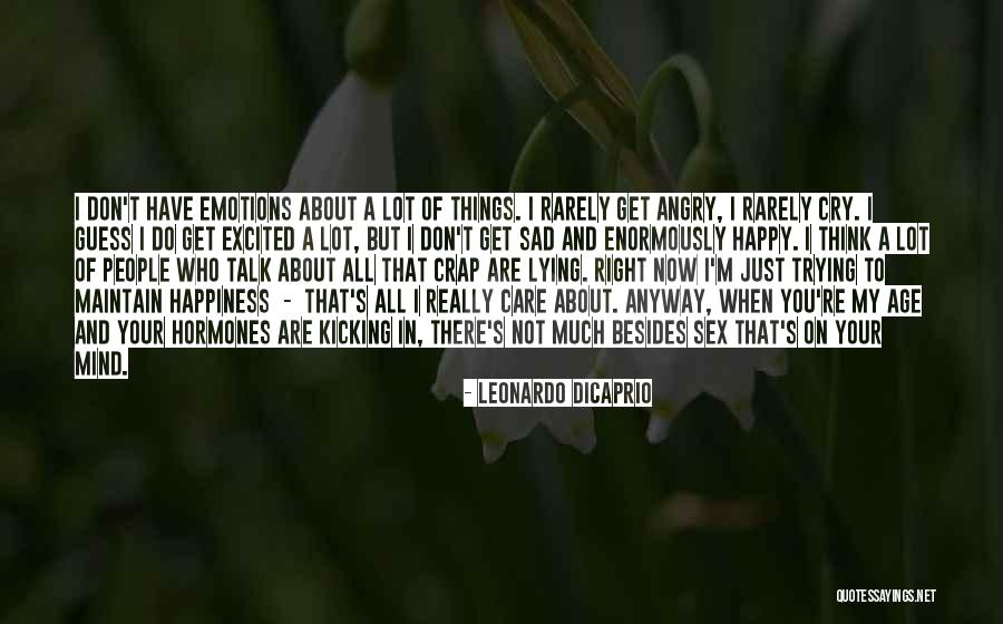 Emotions Sad Quotes By Leonardo DiCaprio